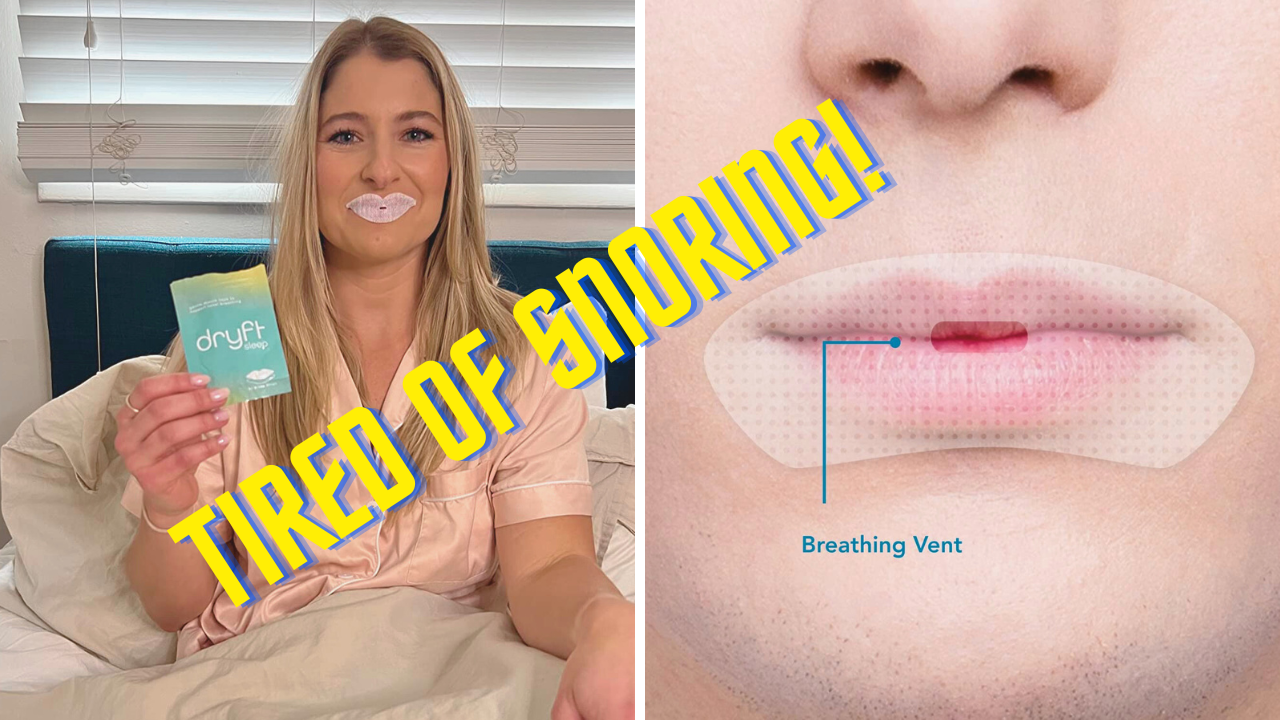 Tired Of Snoring Time To Try Mouth Tape!